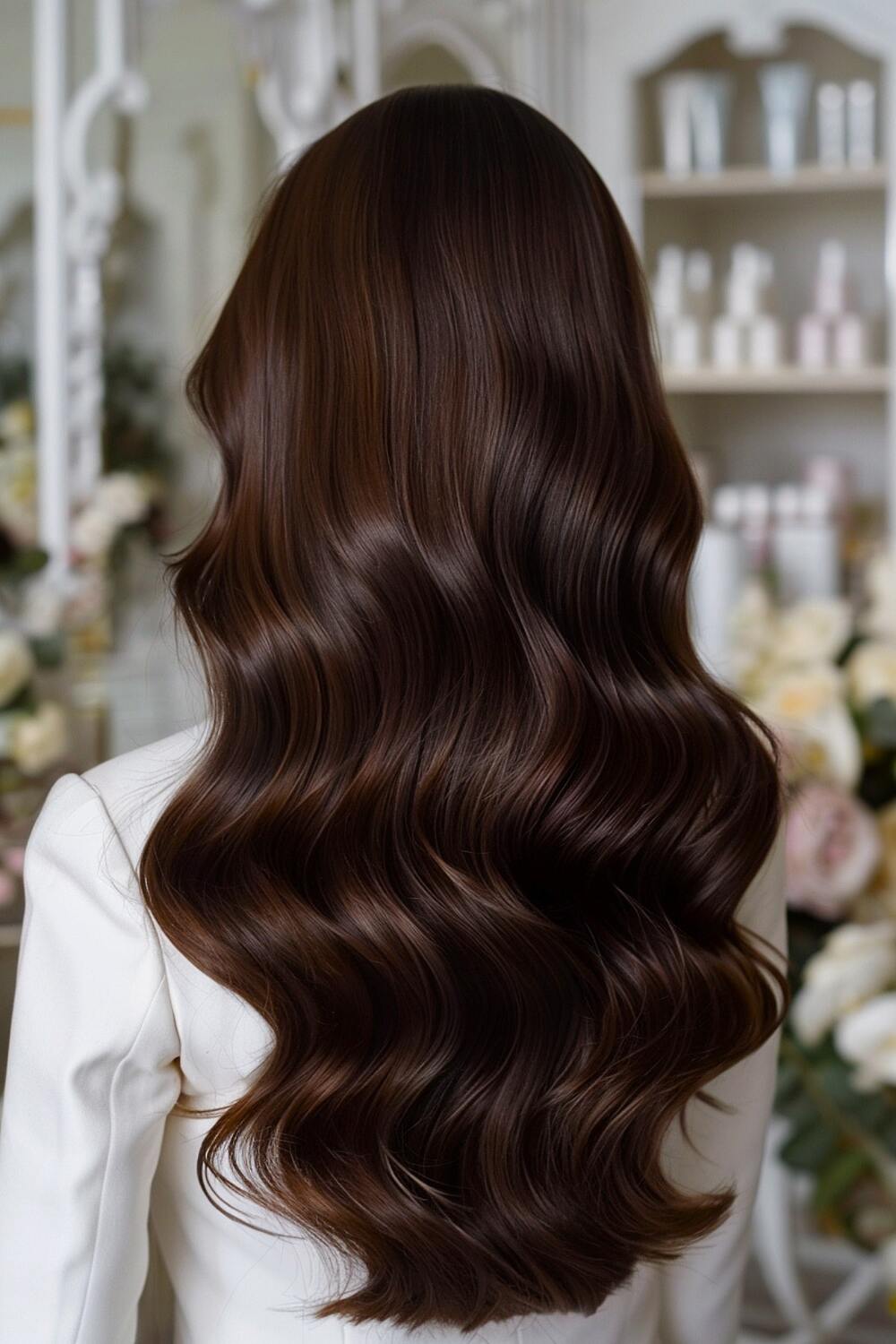 Cute brunette hair dye idea