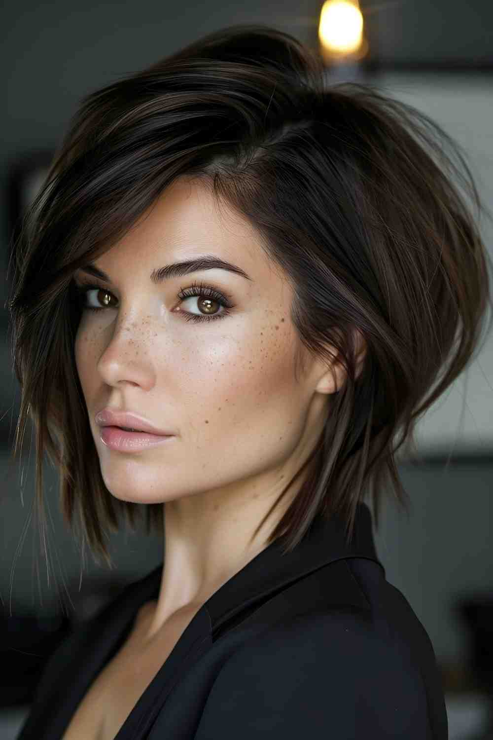 Asymmetrical Bob for Professional Chic