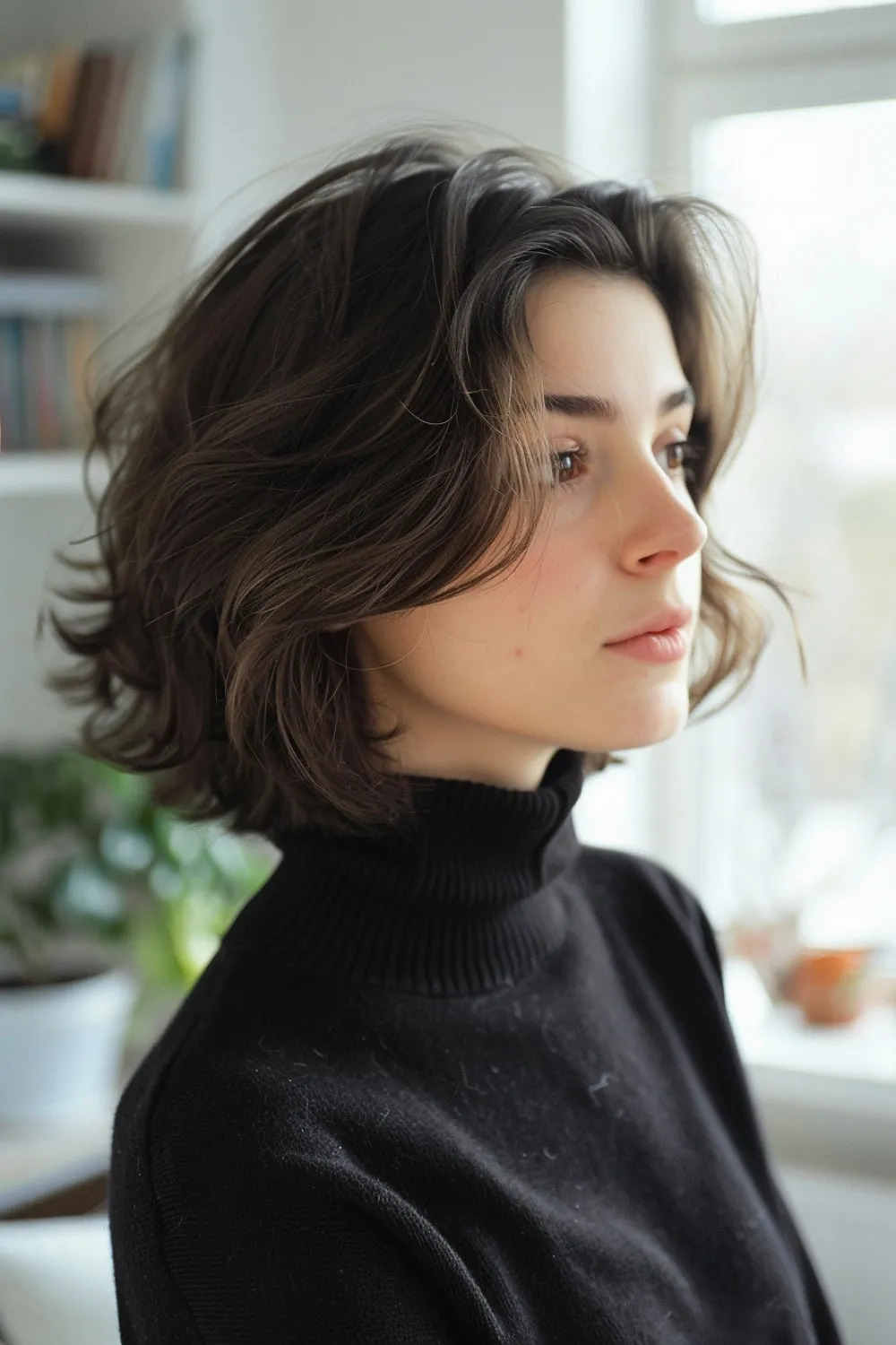 Bob hairstyle with volume