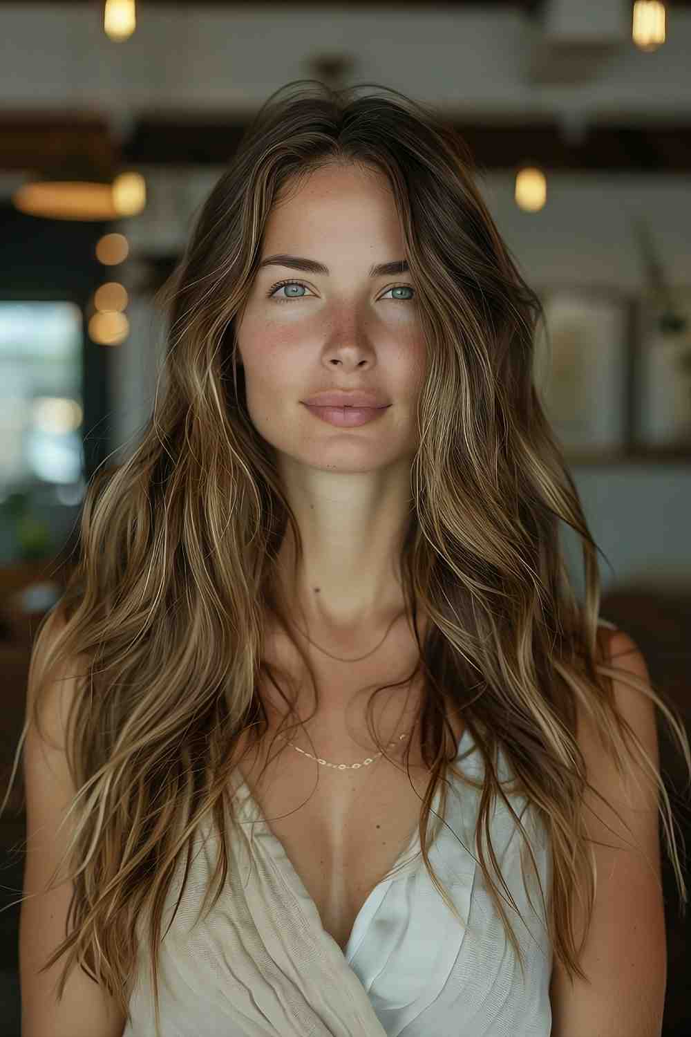 Boho waves with subtle highlights