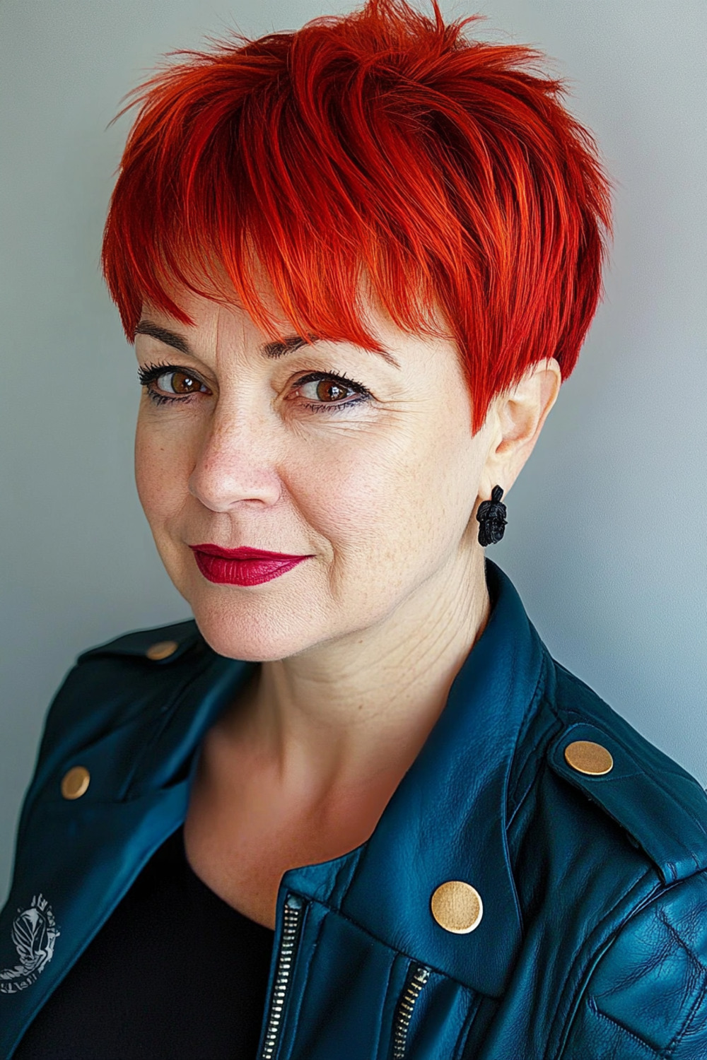 Bold pixie cut for women over 50