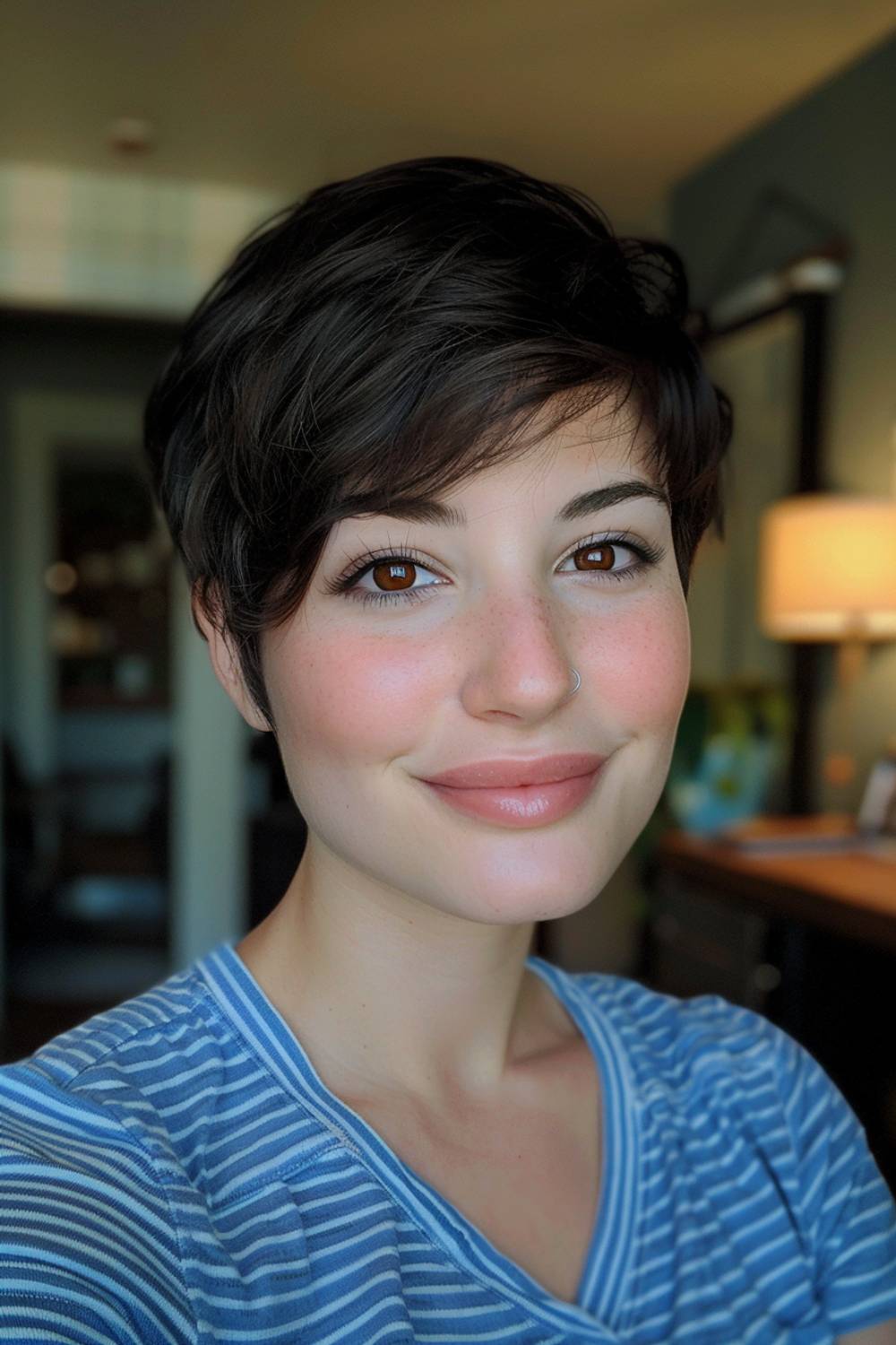 Cute pixie cut for thick hair