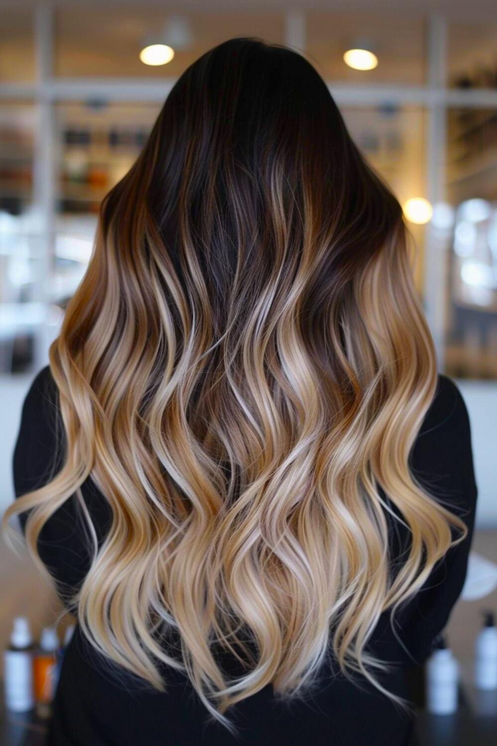 Dark brown ombre hair