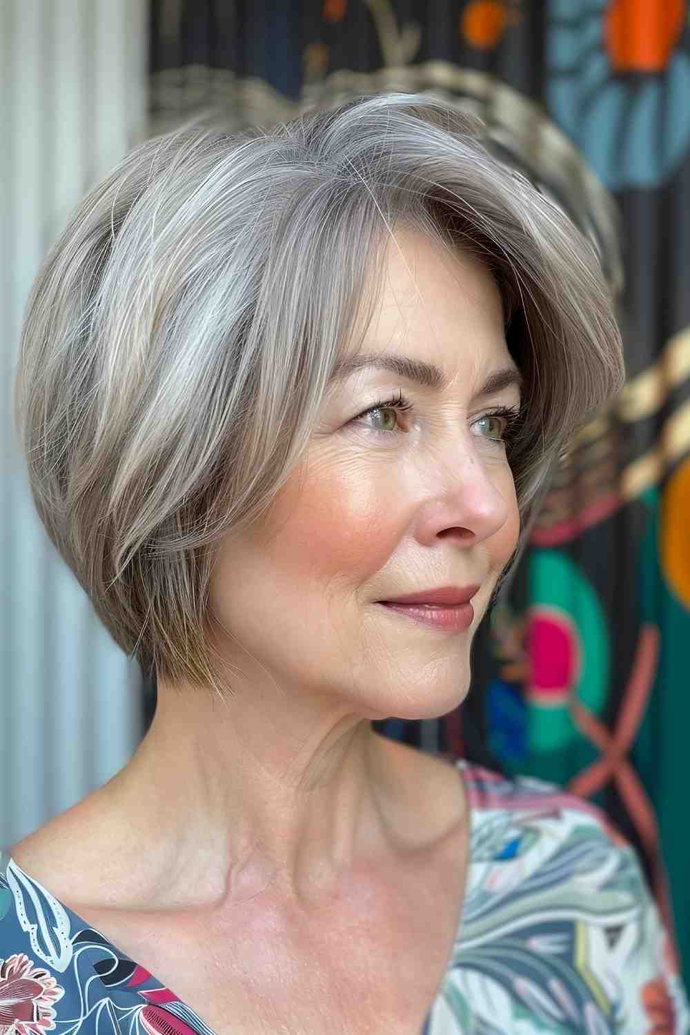 Dynamic Razor Cut Bob Over 50