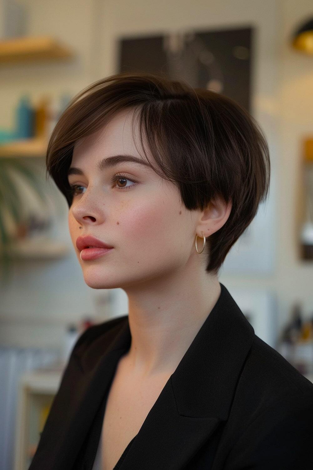 Ear-length bob for fine hair