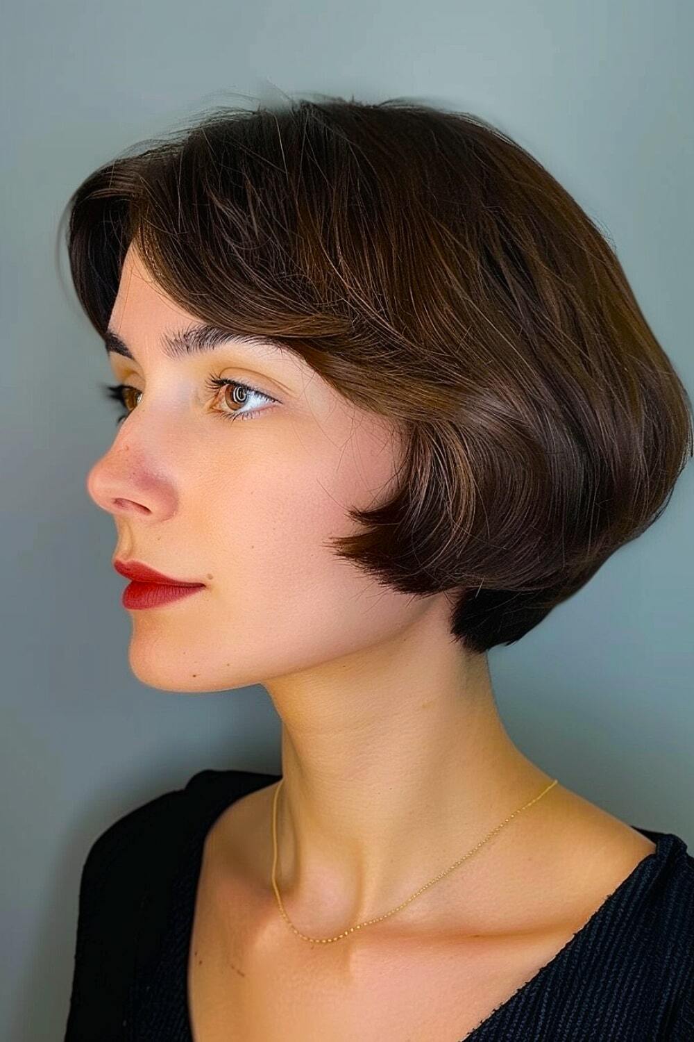 Ear-length French bob