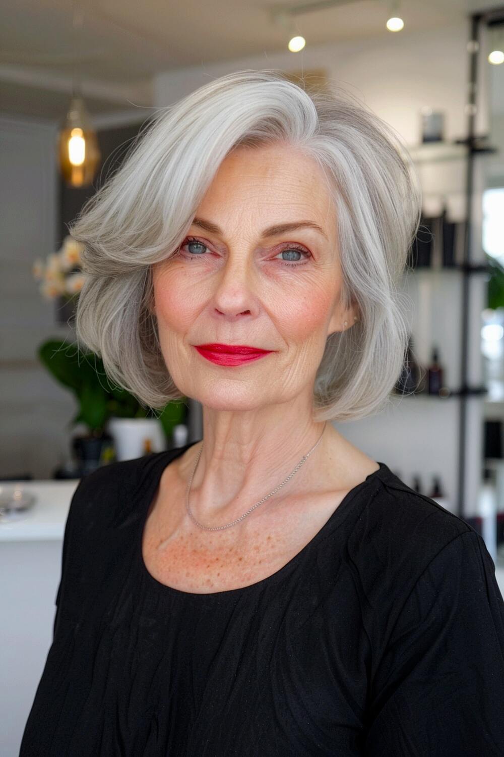 Easy hairstyle for women over 60