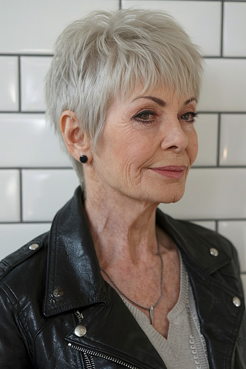 Edgy Pixie for Women Over 70