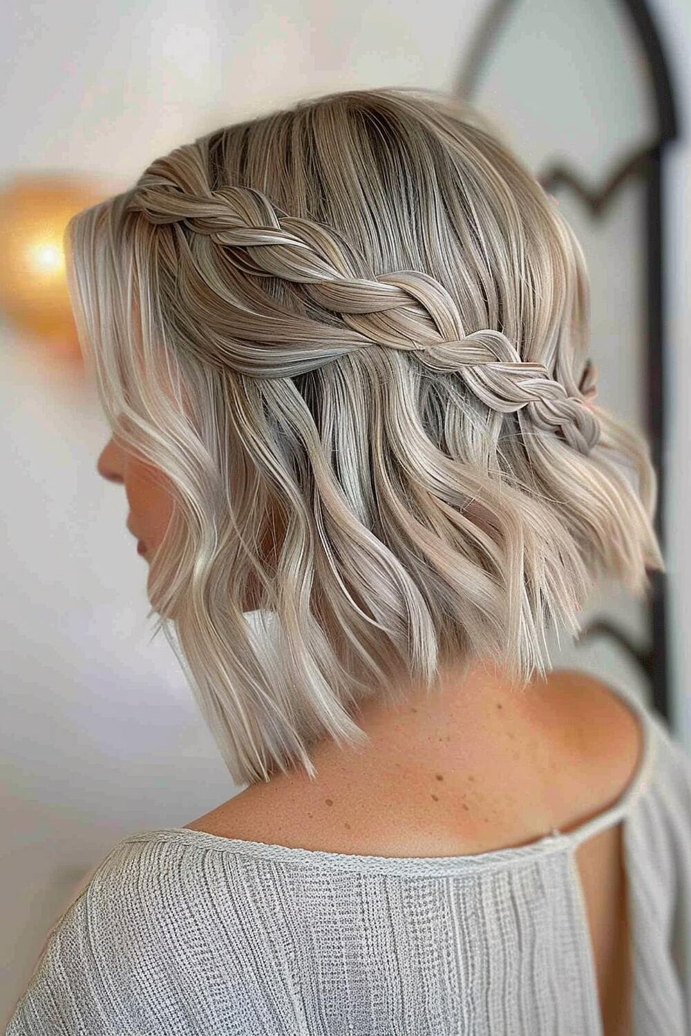 Short layered hairstyle for prom