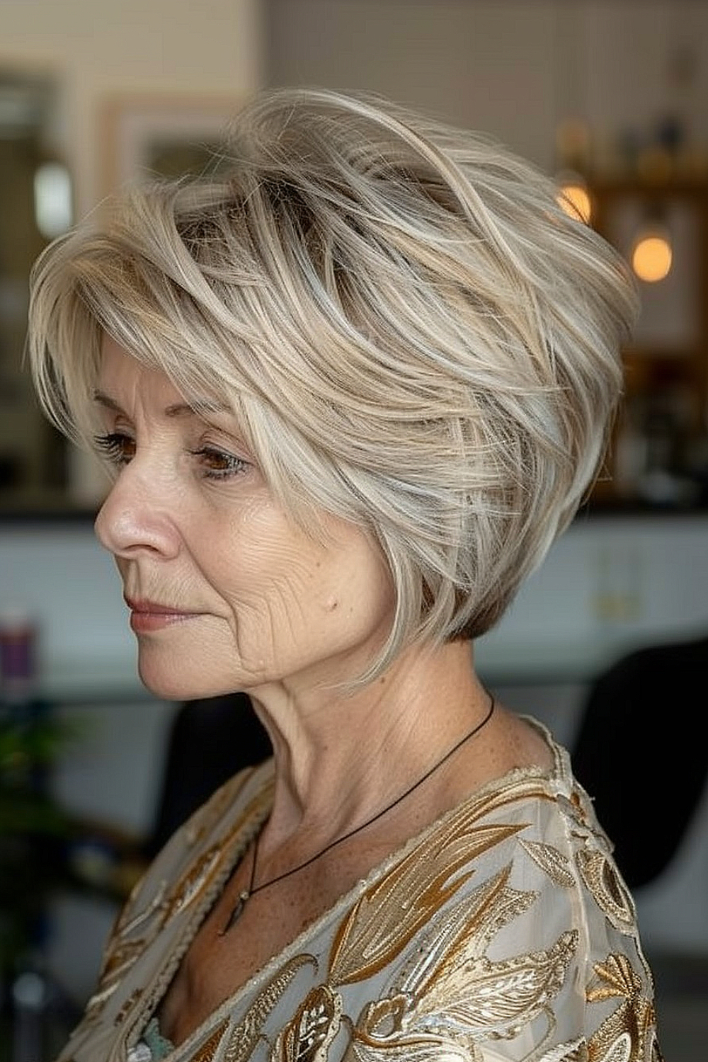 Feathered bob for a lightweight feel