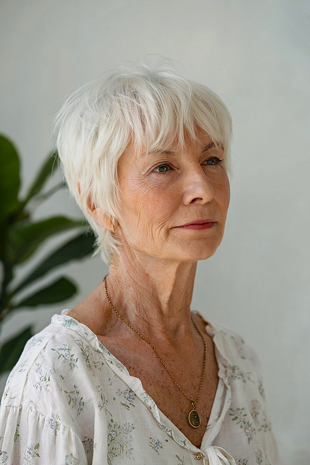 Fine Hair Cut for Women Over 70