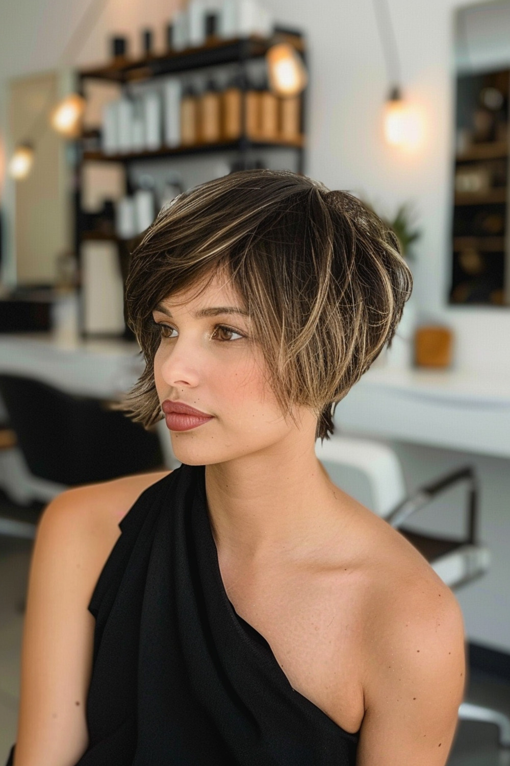 Jaw-length pixie bob