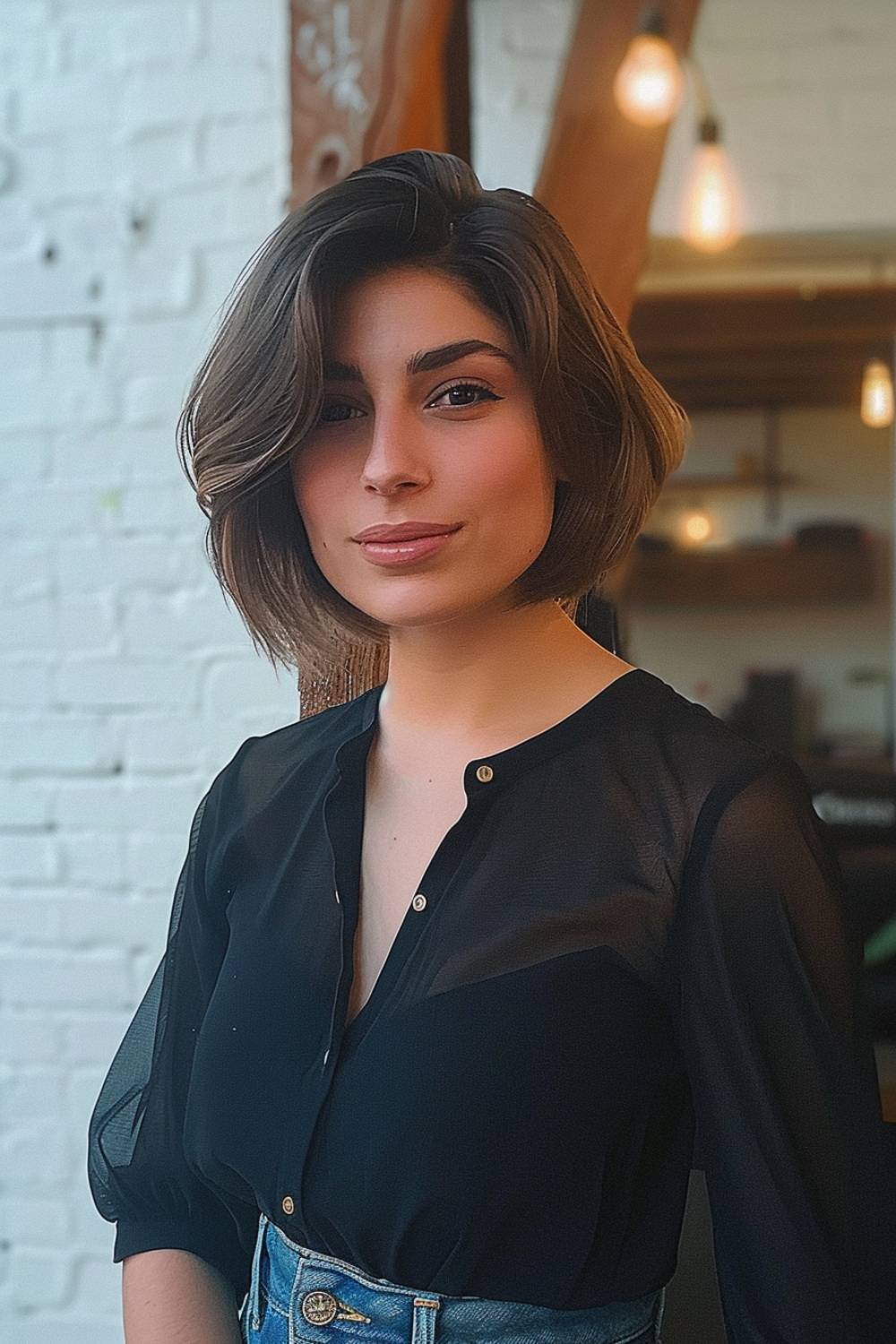 Layered Italian bob