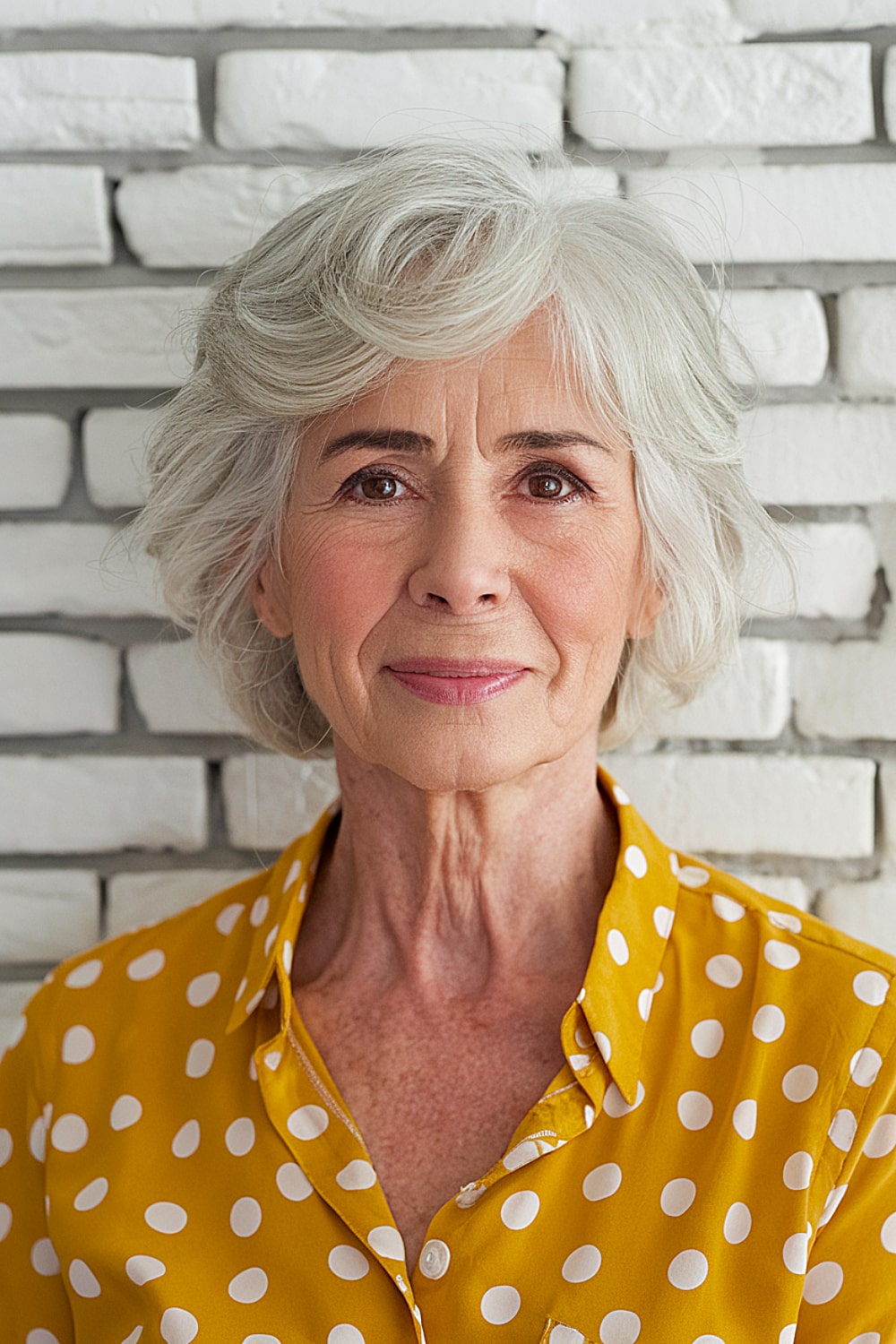 Layered Bob for Women Over 70