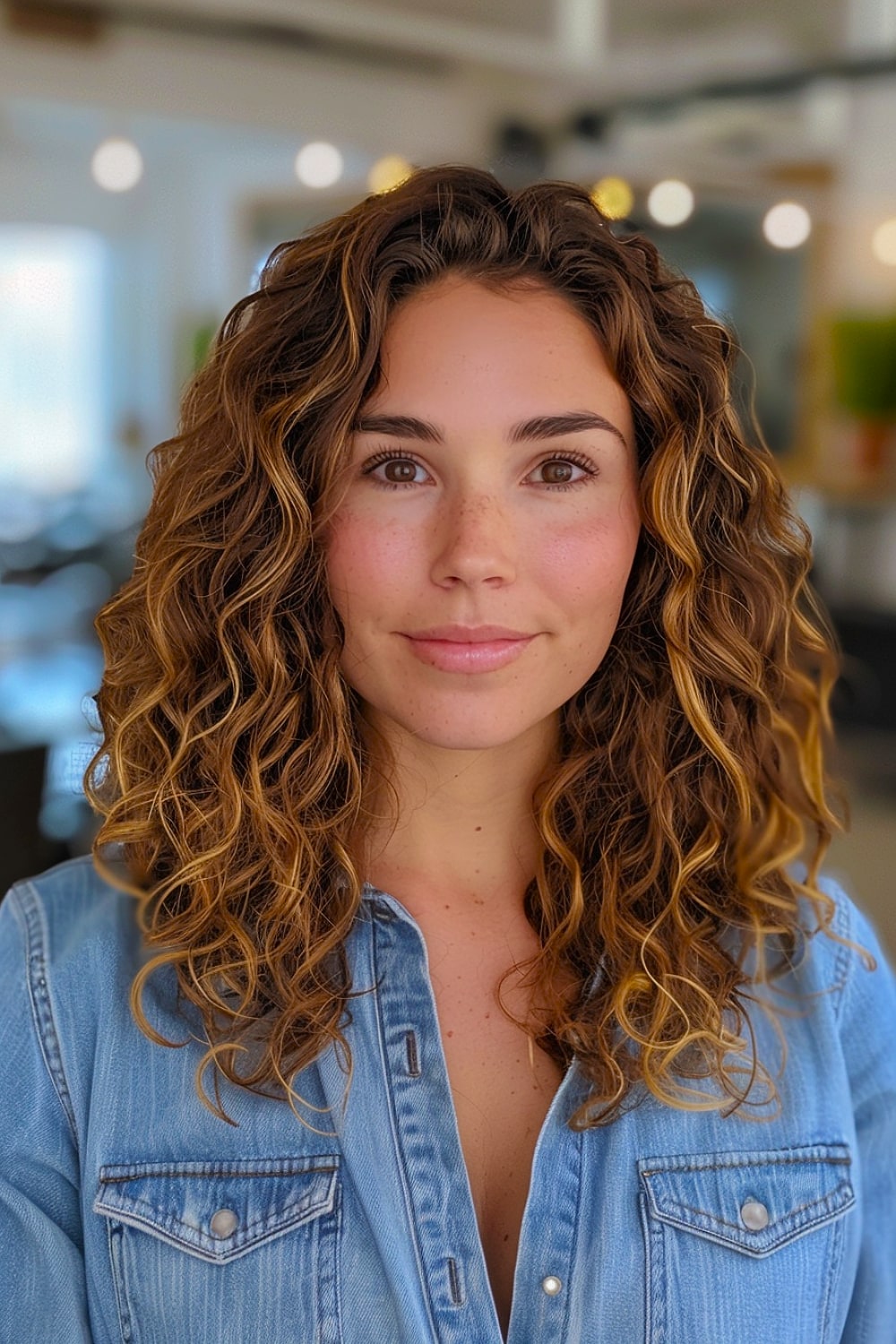 Curly Medium Length Hair