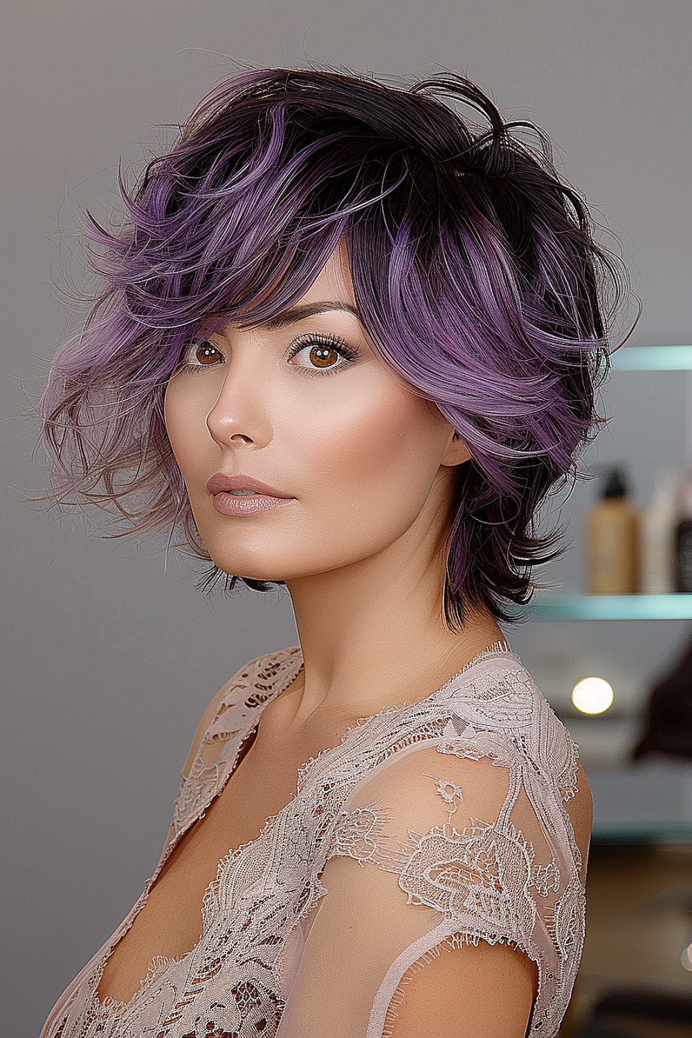 Lixie with lavender ombre