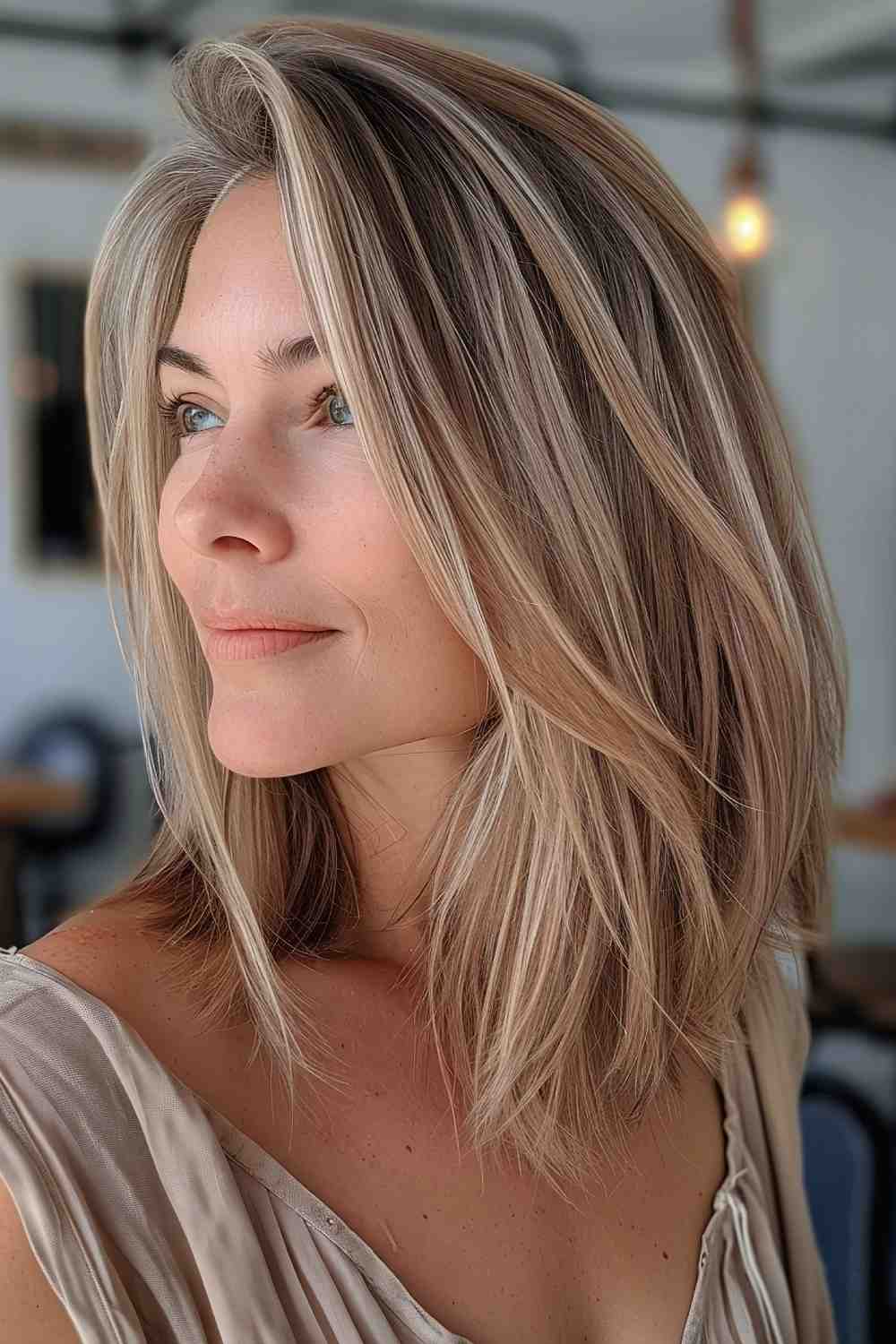 Long Bob (Lob) with Soft Layers