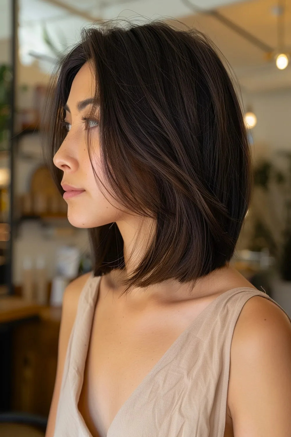 Medium bob hairstyle