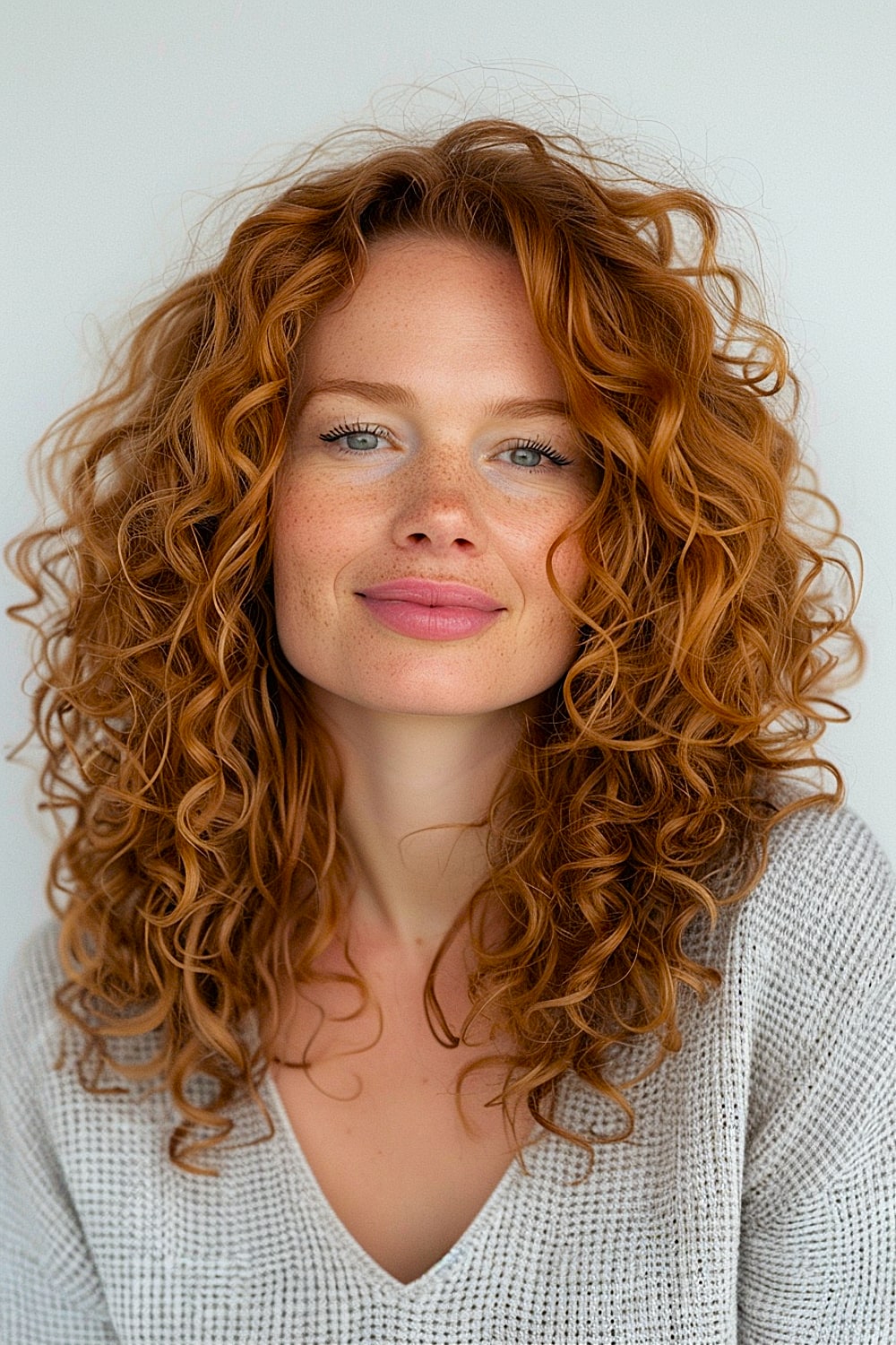 Medium curls for women over 40