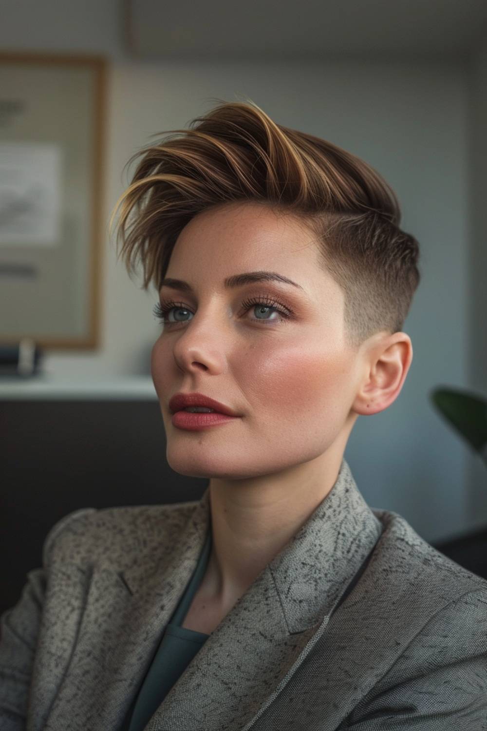 Pixie fade haircut