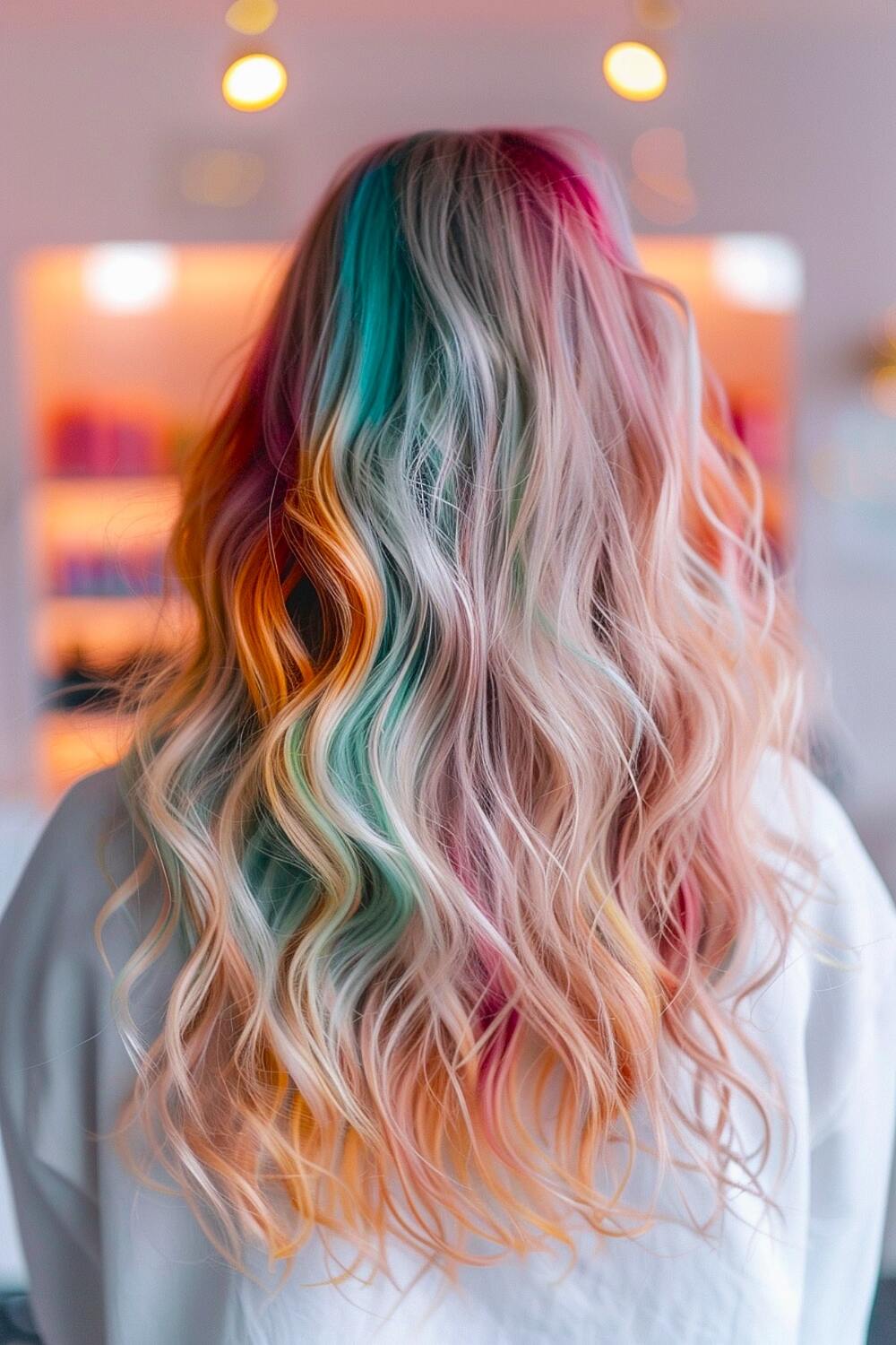 Colorful hair dye idea