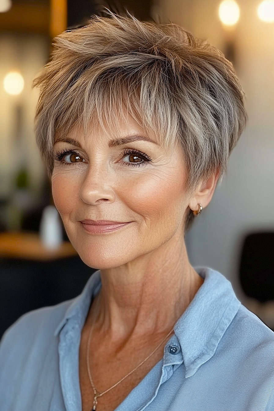 Sassy hair for older women