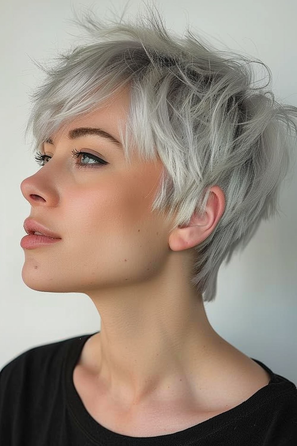 Short shag pixie cut