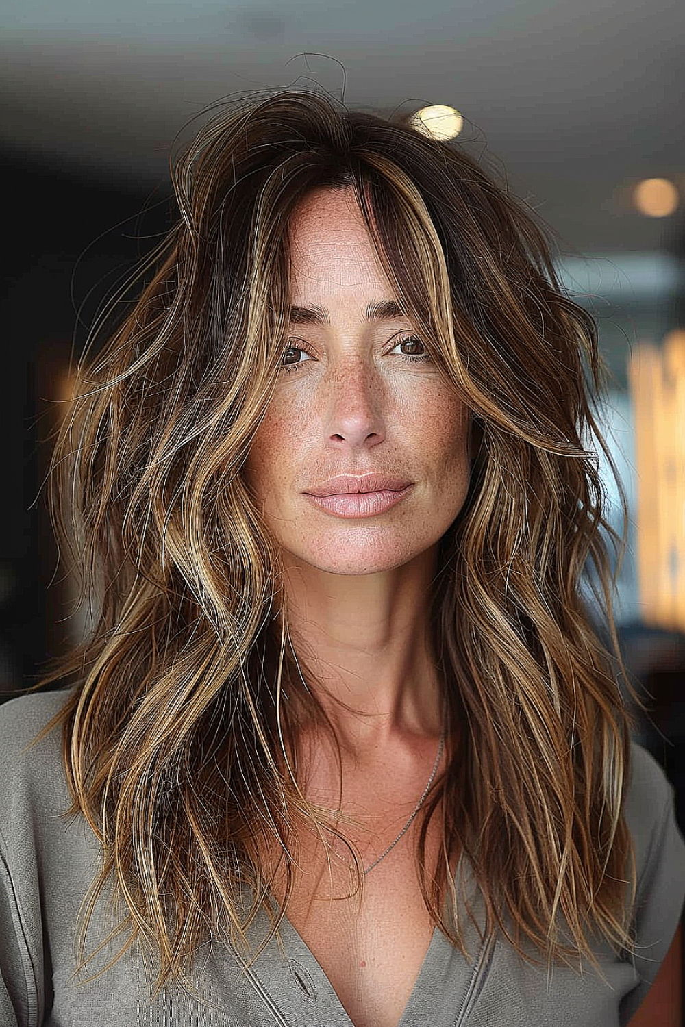 Shaggy layers with movement for a dynamic look