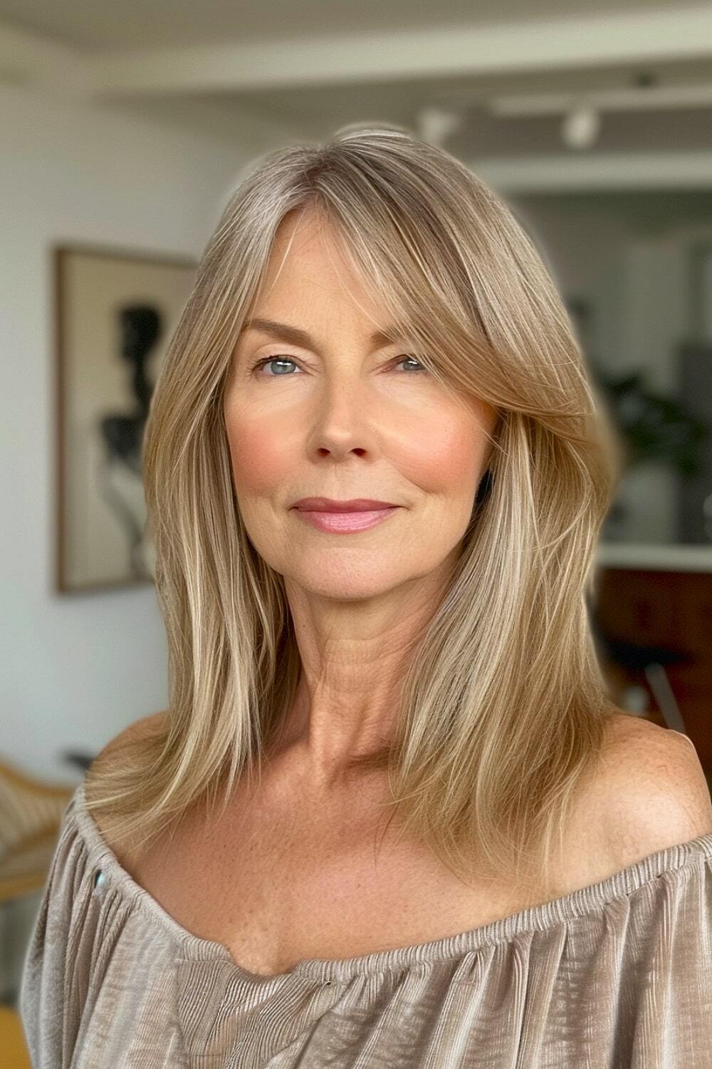 Side bangs for older women