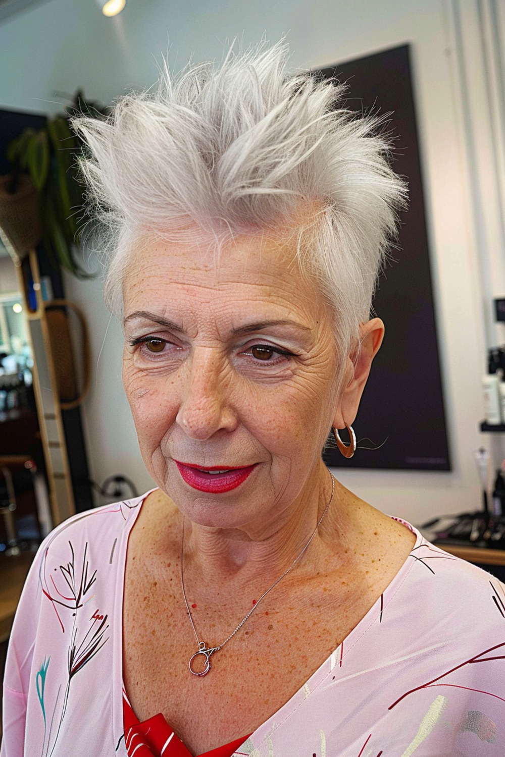 Silver spikes for women over 70