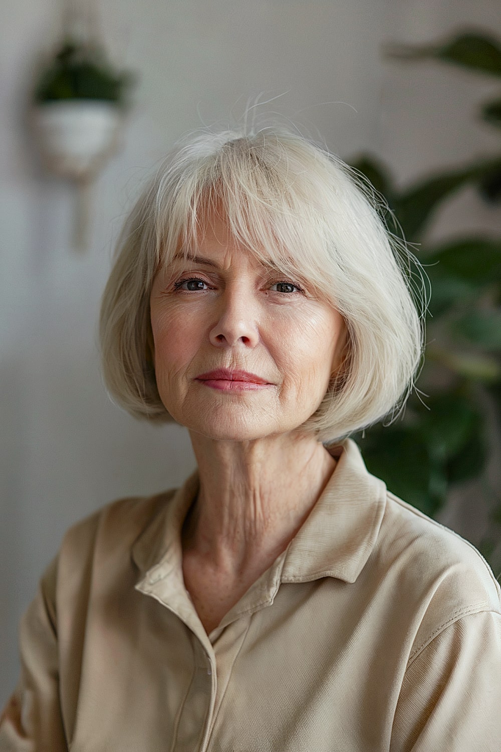 Simple Haircut for Women Over 70