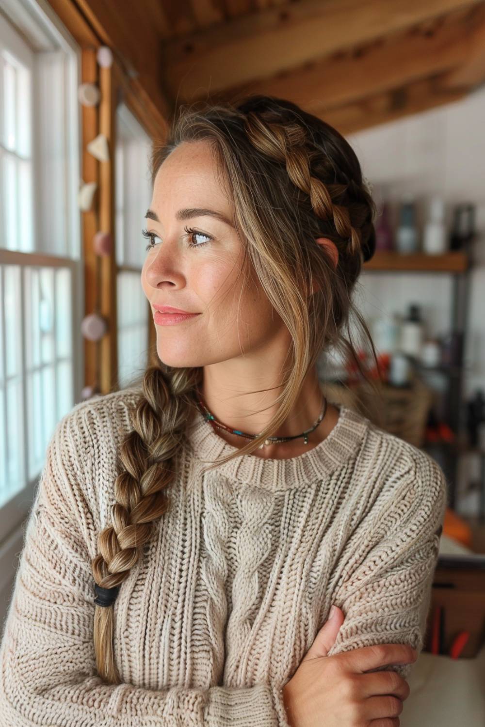 Simple side braid