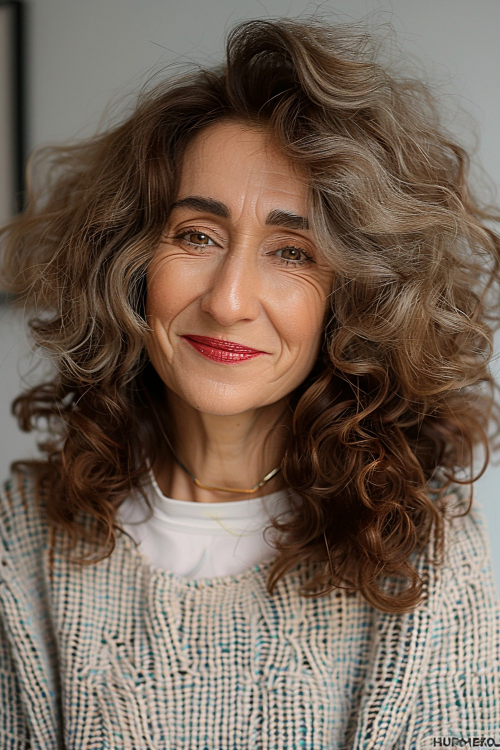 Soft curls with volume with women over 50