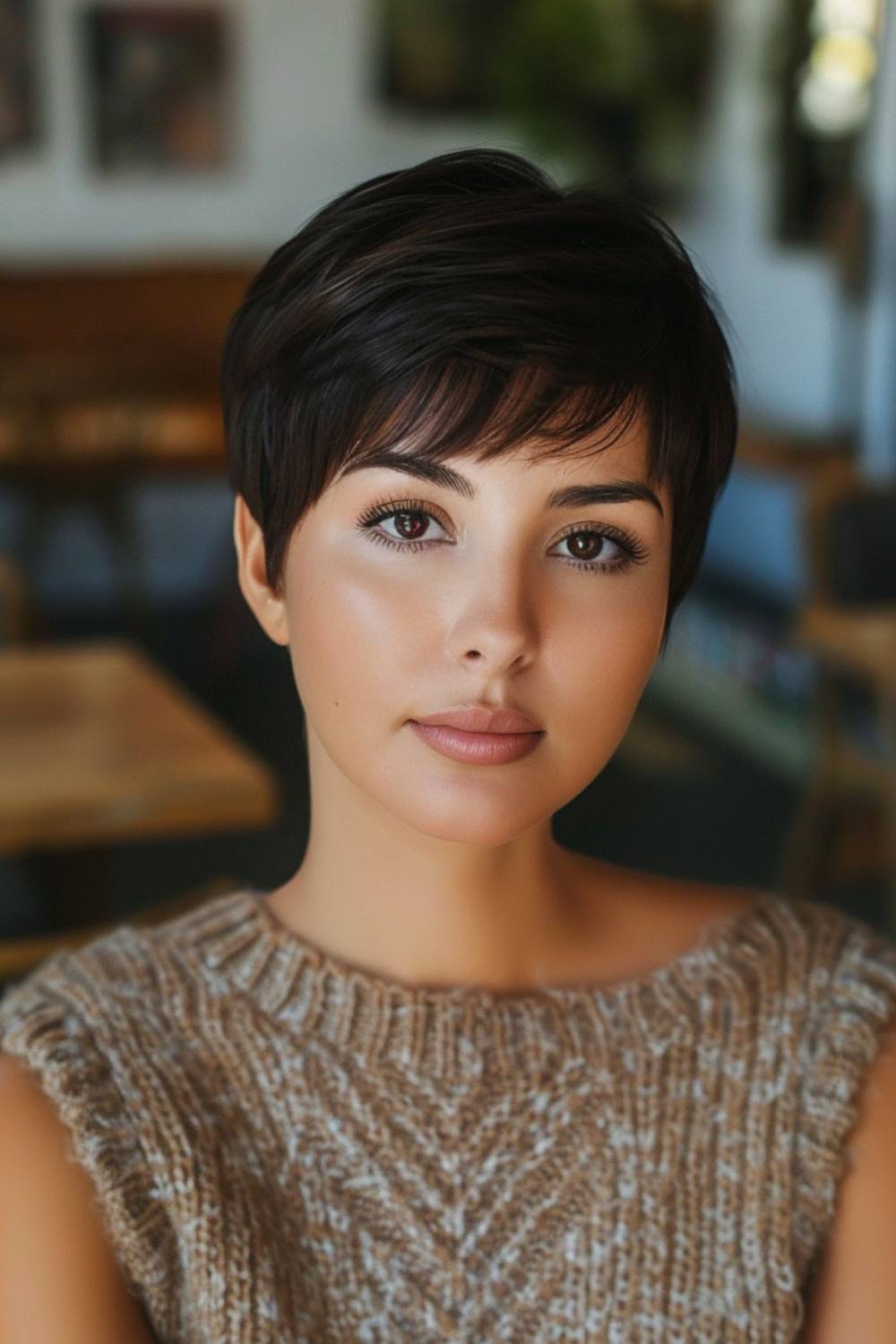 Soft feminine pixie haircut