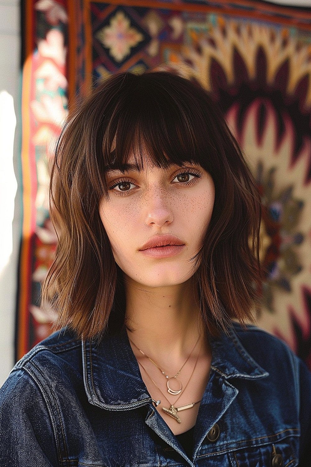 Lob with subtle waves and full fringe