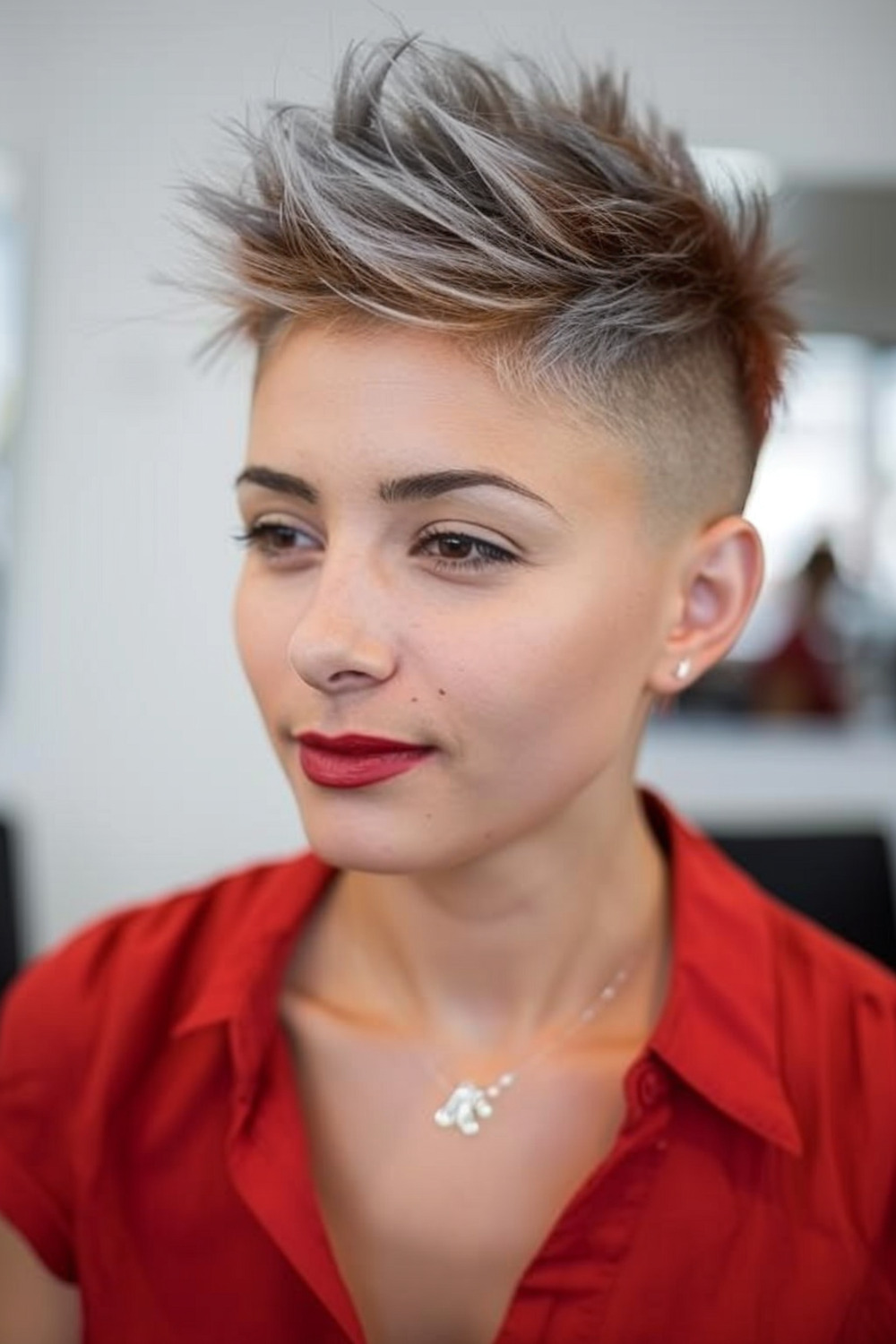 Textured spikes with undercut