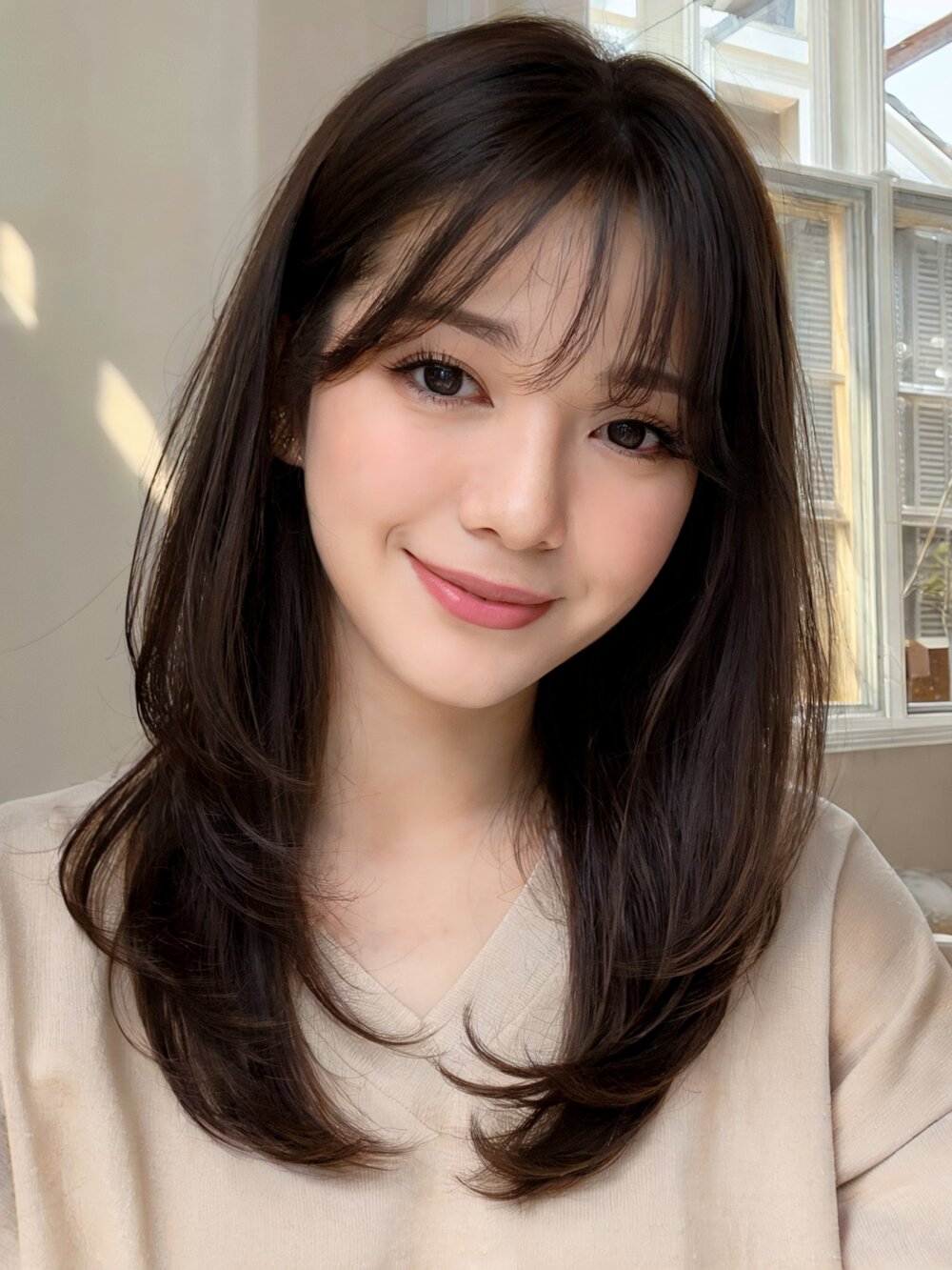 Korean Medium Length Haircut