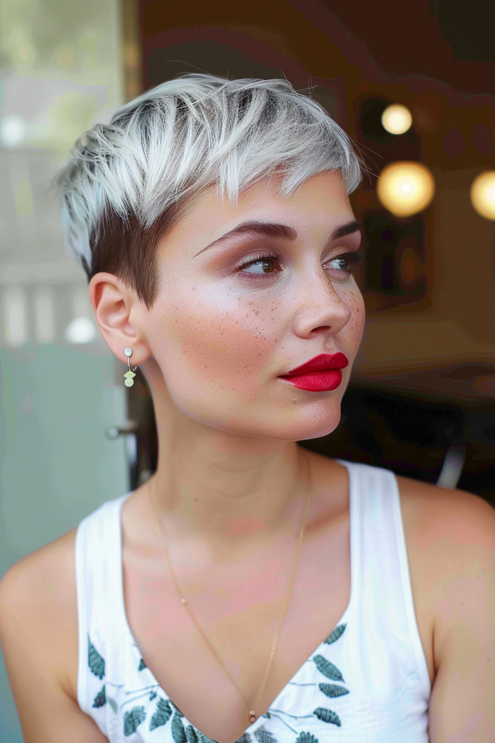 Two-toned pixie cut