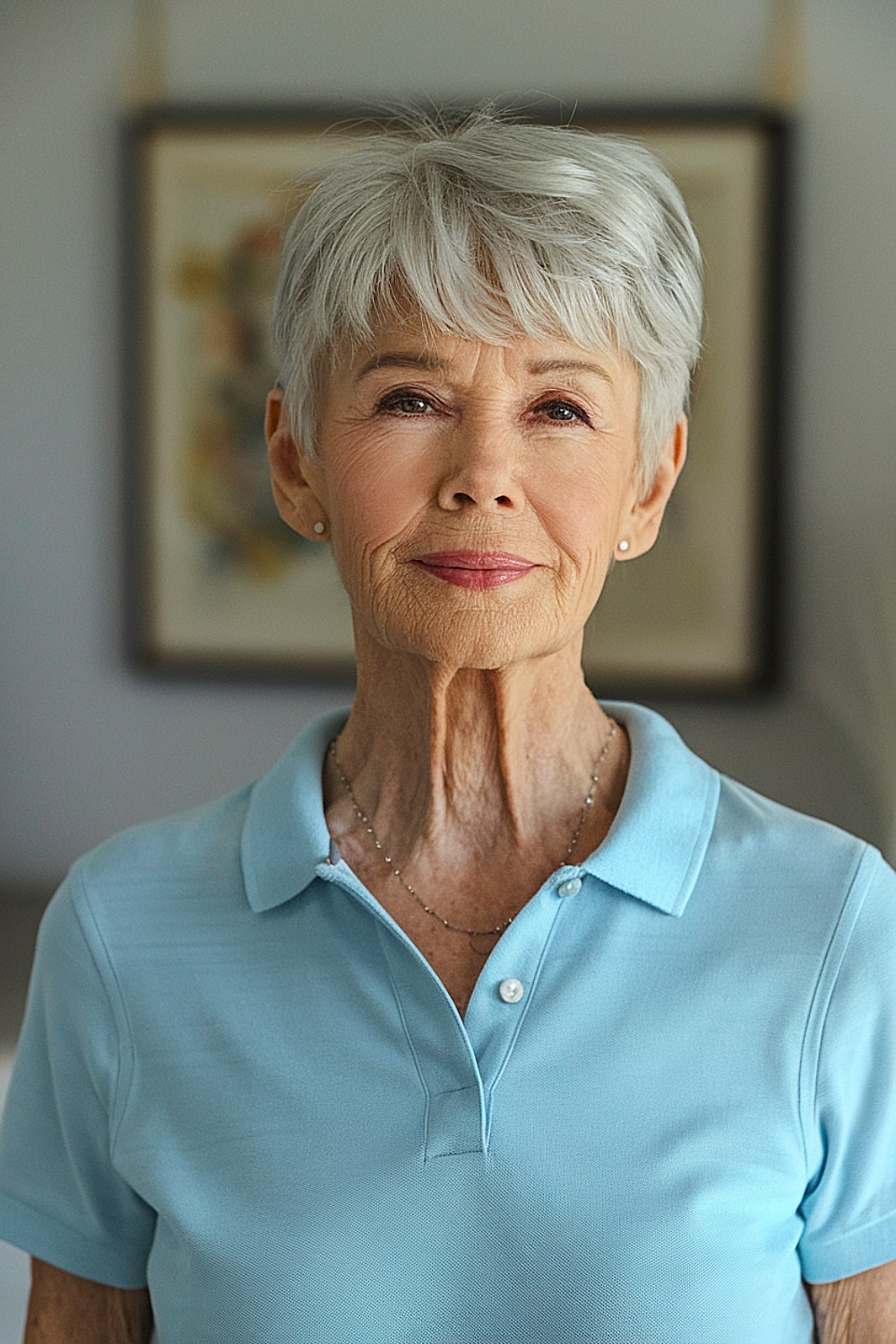 Very Short Haircut for Women Over 70