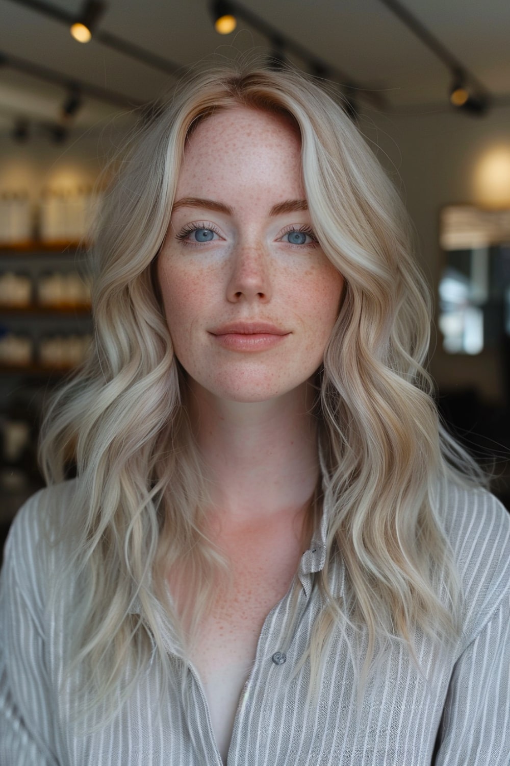 Blonde Medium Length Hair