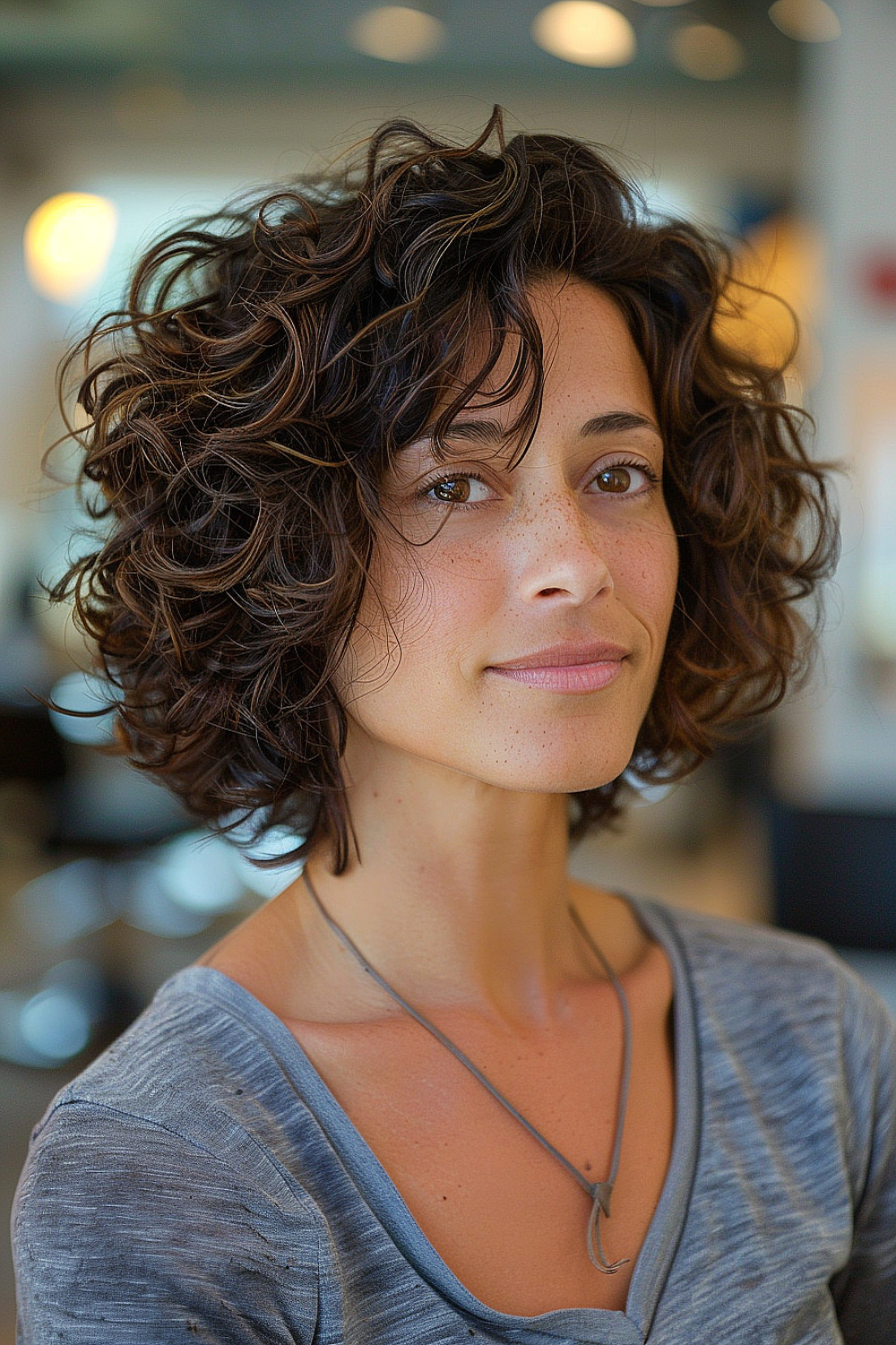 Wash-and-go curly style for effortless beauty